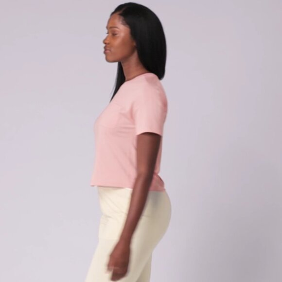 Brand new SUPER SOFT women’s FWD cropped All Day Sleep Tee t-shirt - Picture 9 of 14